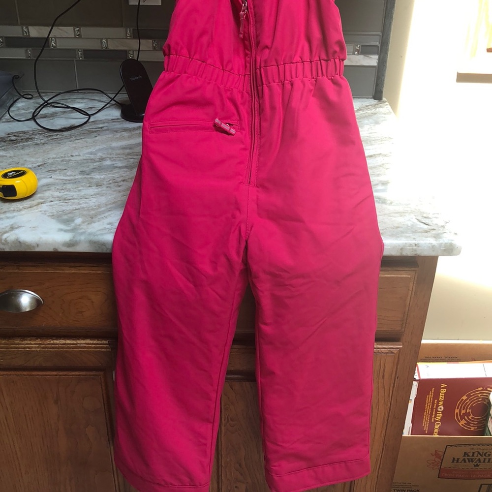 OBERMYER GIRLS SKI BIBS INSULATED PINK SIZE 7 MINT CONDITION